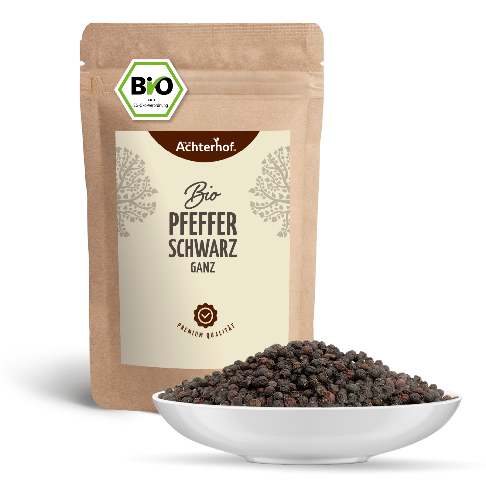 Pfeffer schwarz ganz Bio (250g)