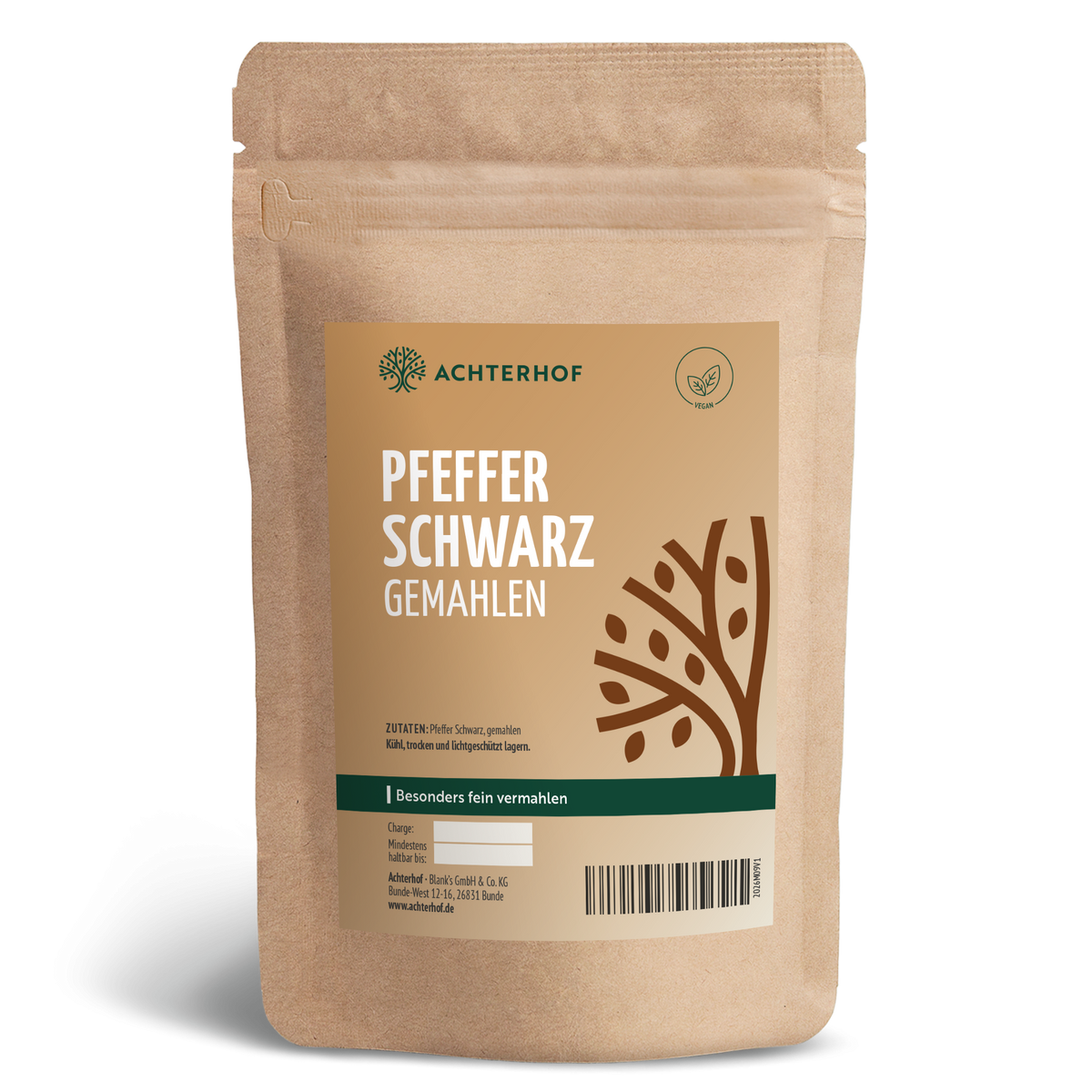 Pfeffer schwarz gemahlen (100g)