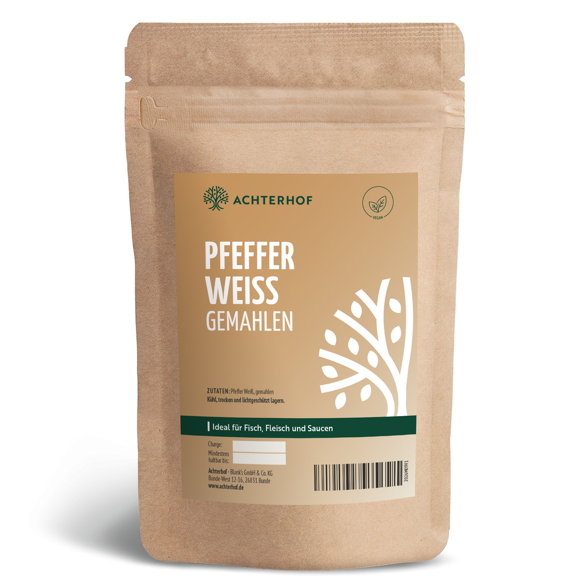 Pfeffer weiß gemahlen (100g)