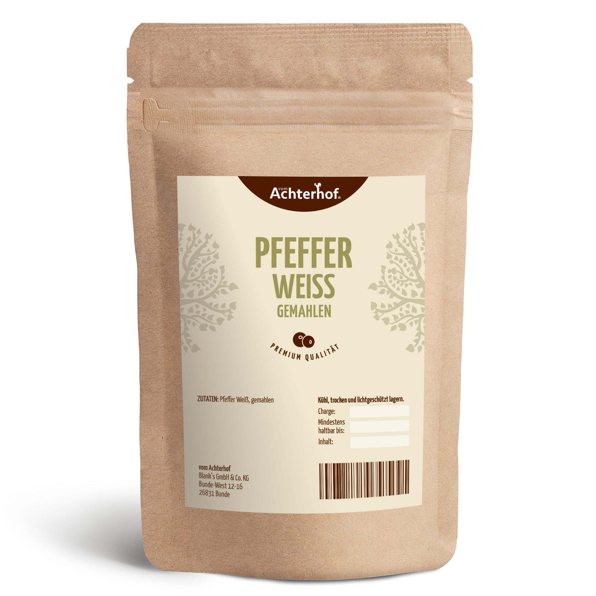 Pfeffer weiß gemahlen (250g)