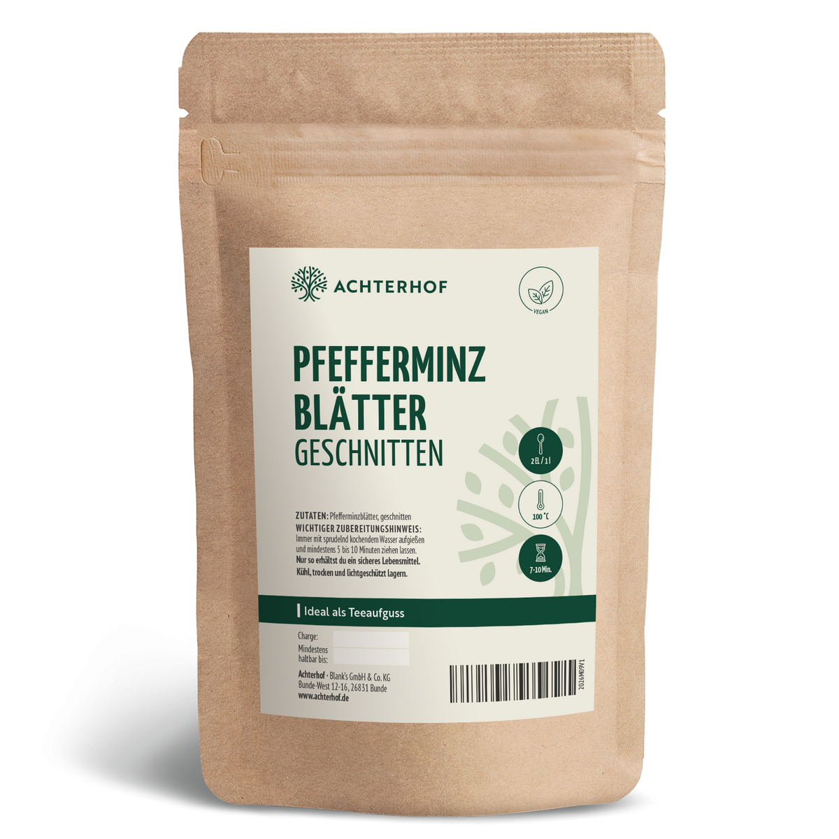 Pfefferminzblätter geschnitten (500g)