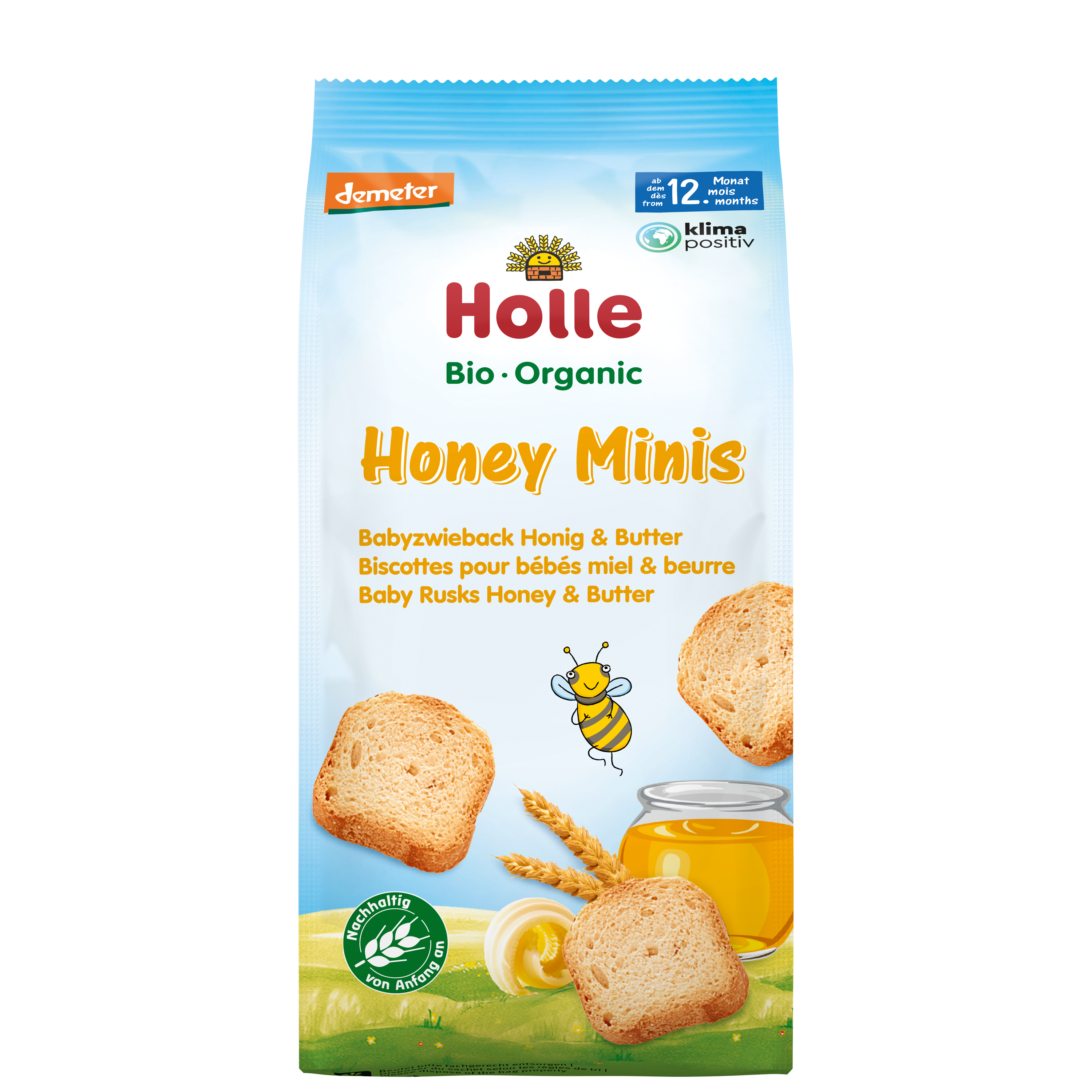 Bio-Honey Minis Babyzwieback Honig & Butter ab dem 12. Monat (100g)