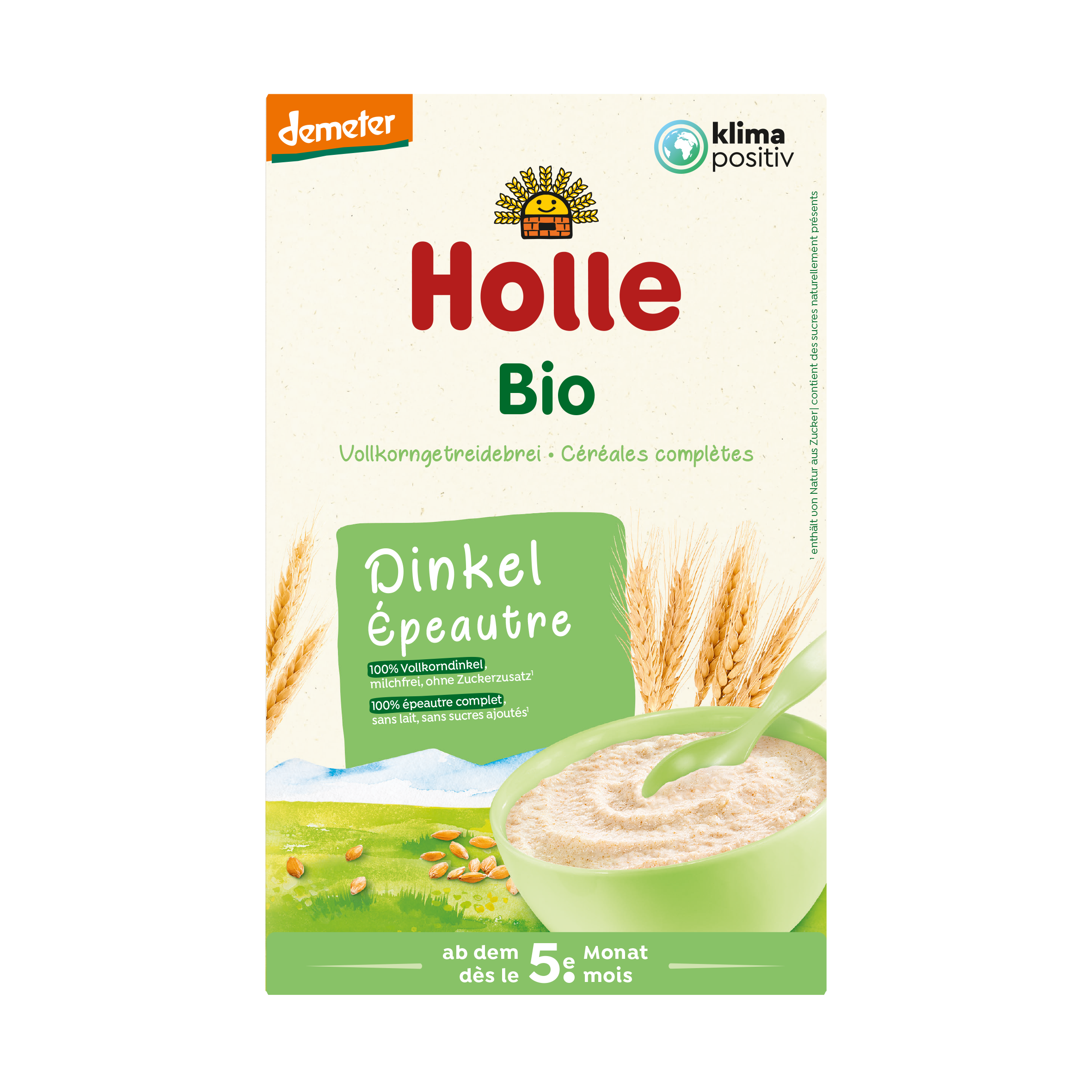 Bio-Vollkorngetreidebrei Dinkel ab dem 5. Monat (250g)