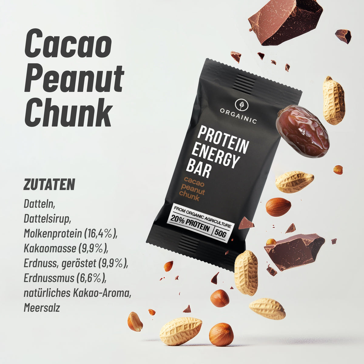 Bio Protein Energy Bars Cacao Peanut (12x50g)