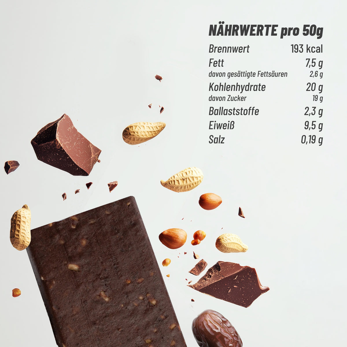 Bio Protein Energy Bars Cacao Peanut (12x50g)