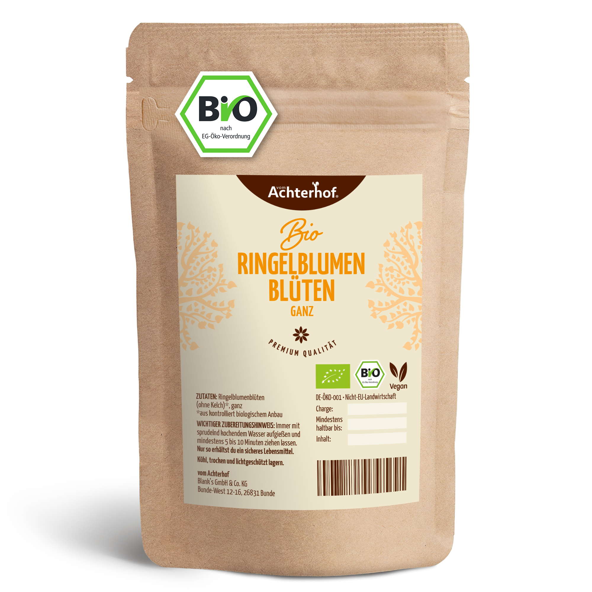 Ringelblumenblüten mit Kelch Bio (250g)