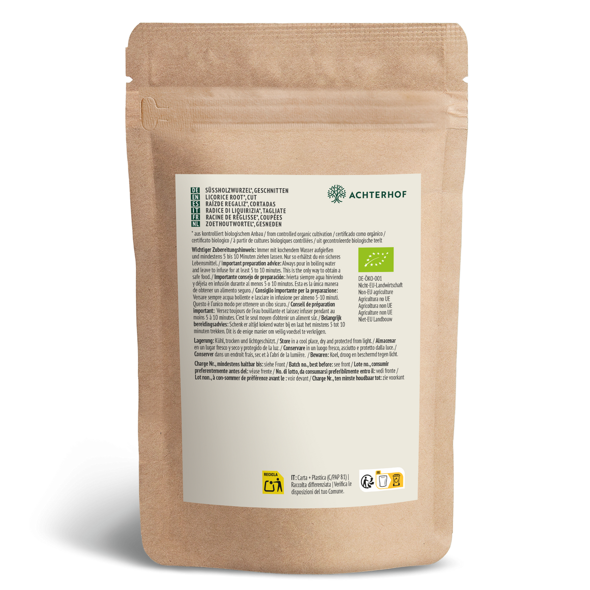 Süßholzwurzel geschnitten Bio (500g)