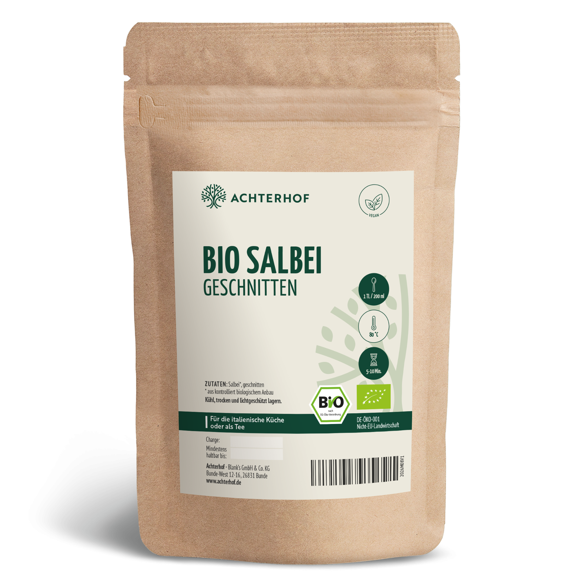 Salbei geschnitten Bio (250g)