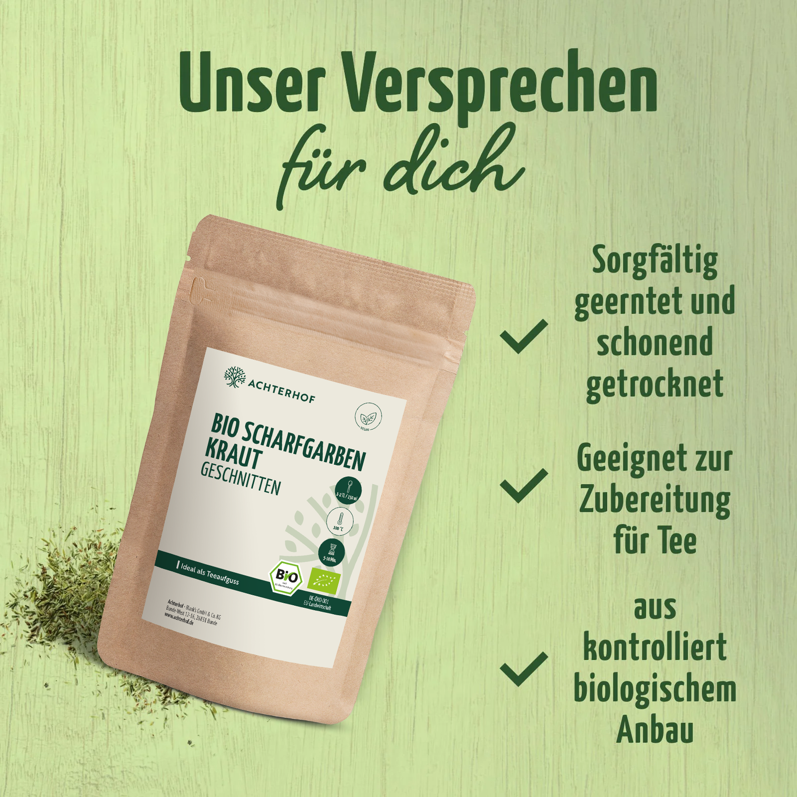 Bio Schafgarbenkraut geschnitten (500g)