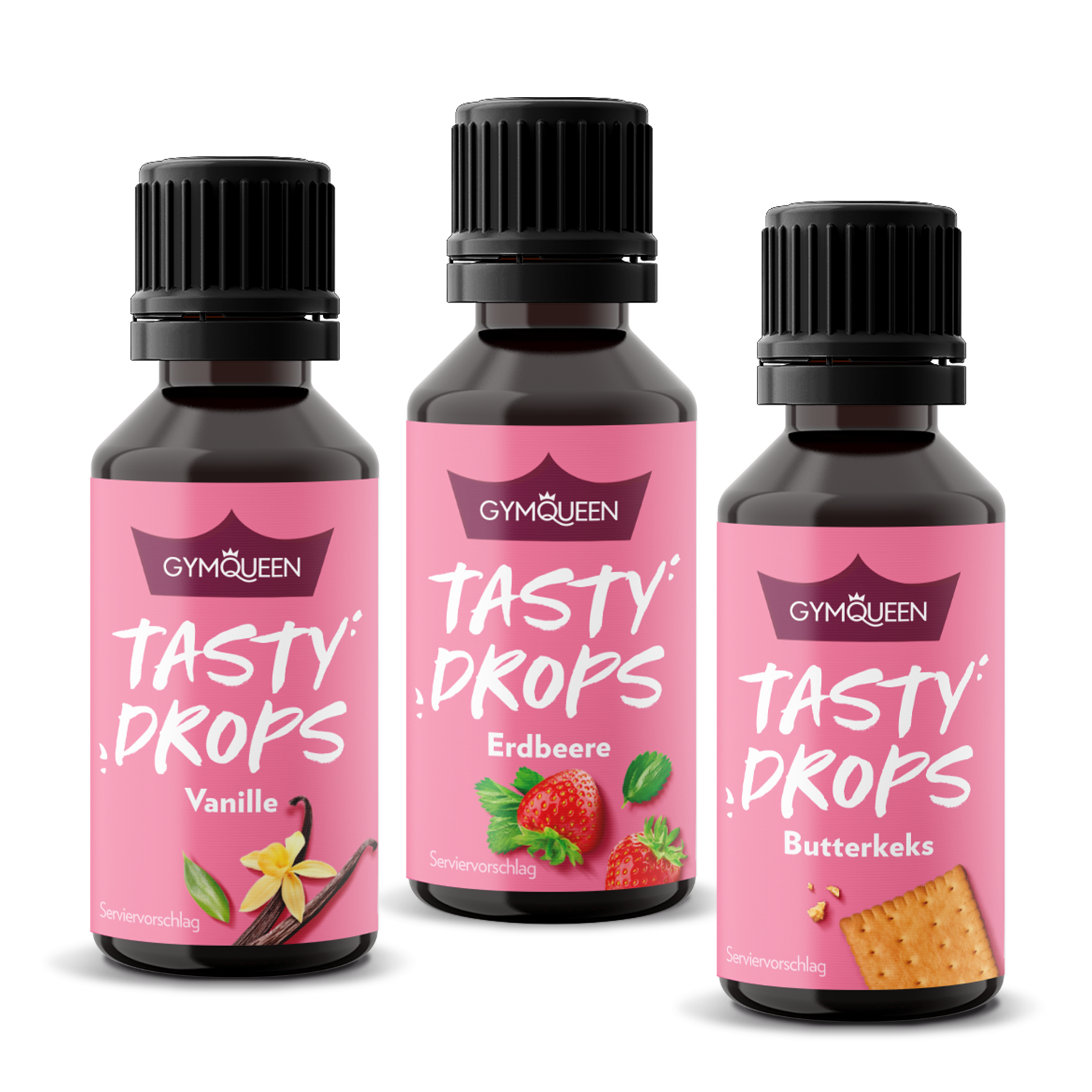 GymQueen Tasty Drops Dreierpack (3x30ml)
