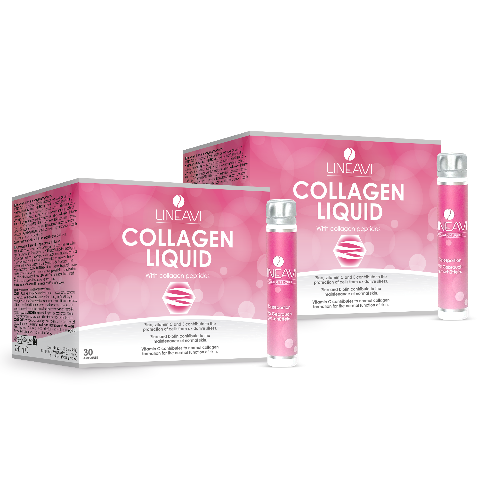 Kollagen Liquid 2-Monatspackung (2x30x25ml Trinkfläschchen)