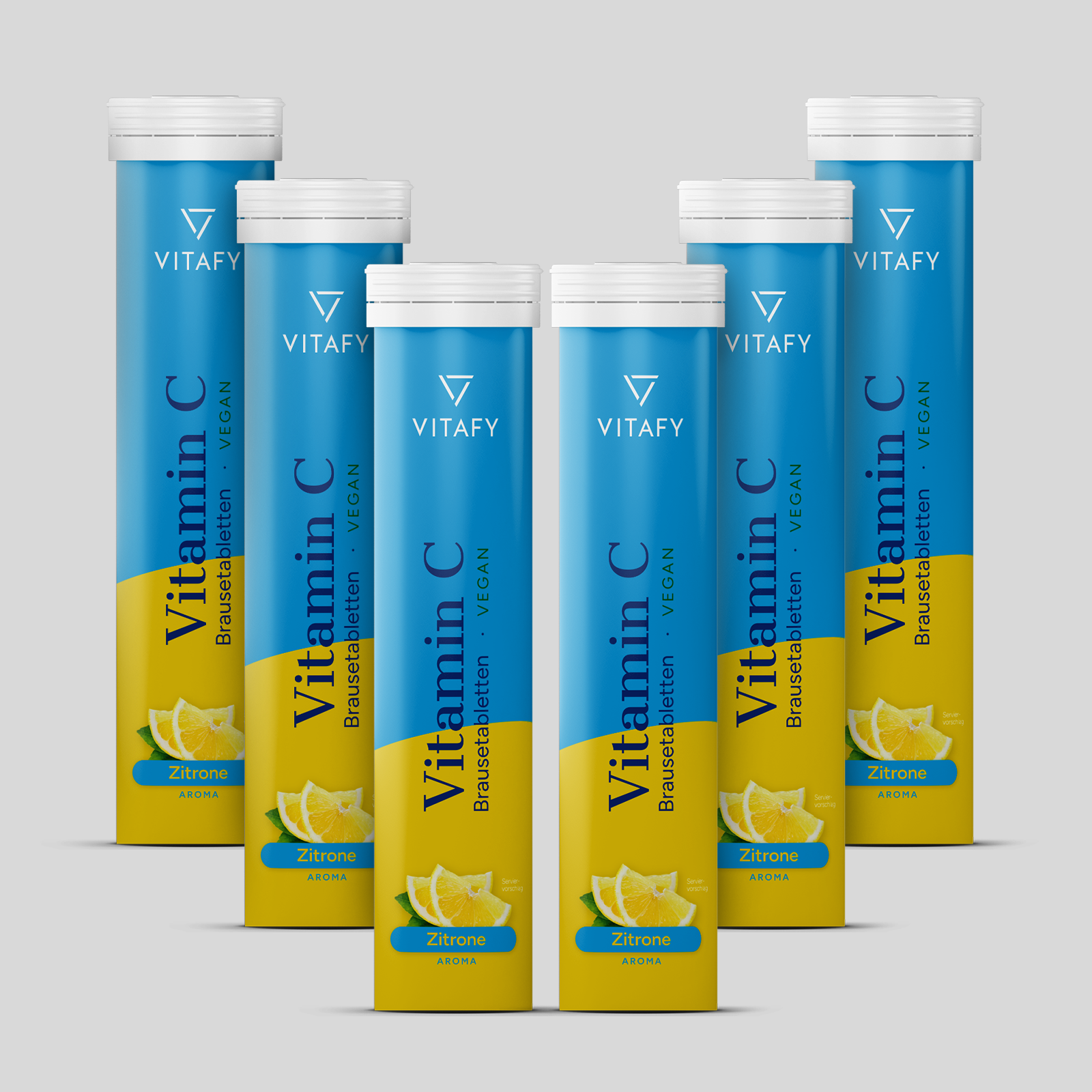Vitamin C - Zitrone (20 Brausetabletten) - 6er Pack
