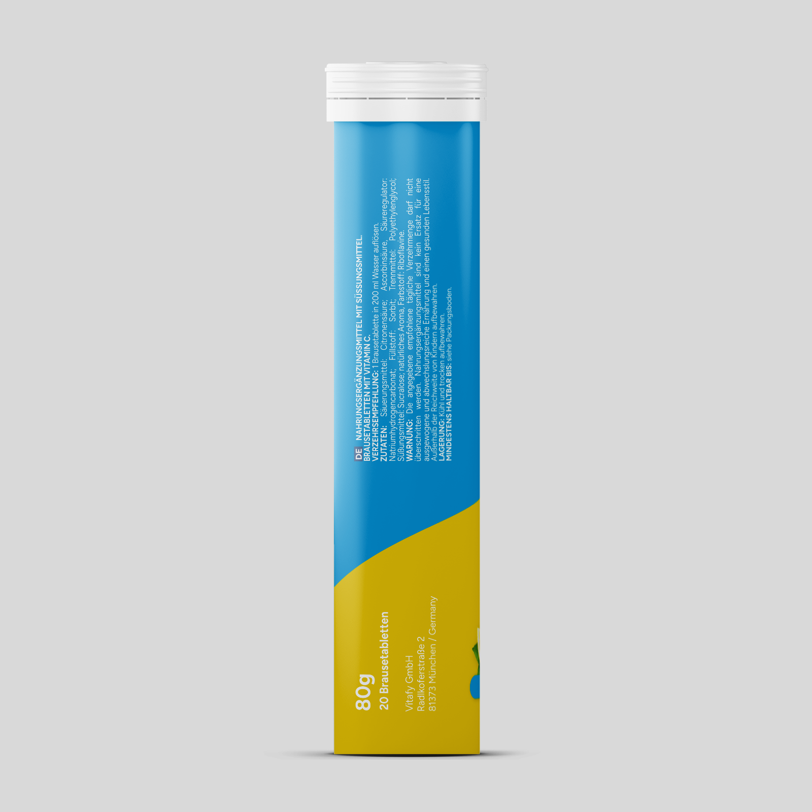 Vitamin C - Zitrone (20 Brausetabletten) - 6er Pack