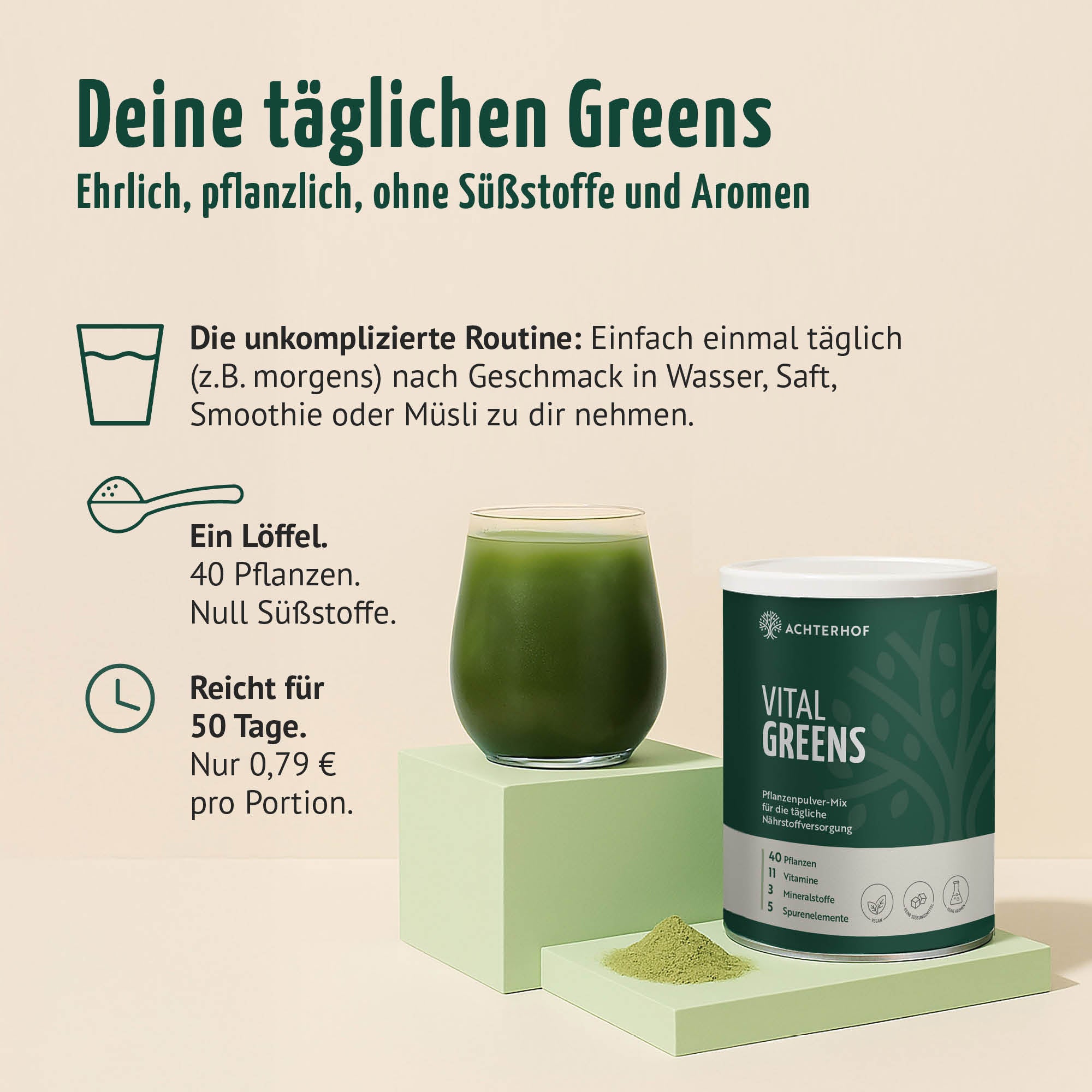 Greens & Edelstahl Shaker Set