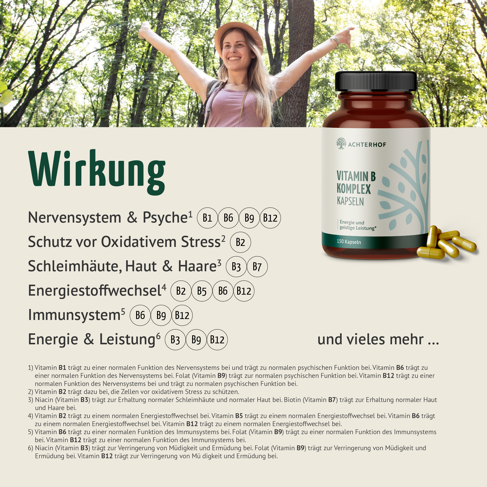 Vitamin B Komplex (150 Kapseln)