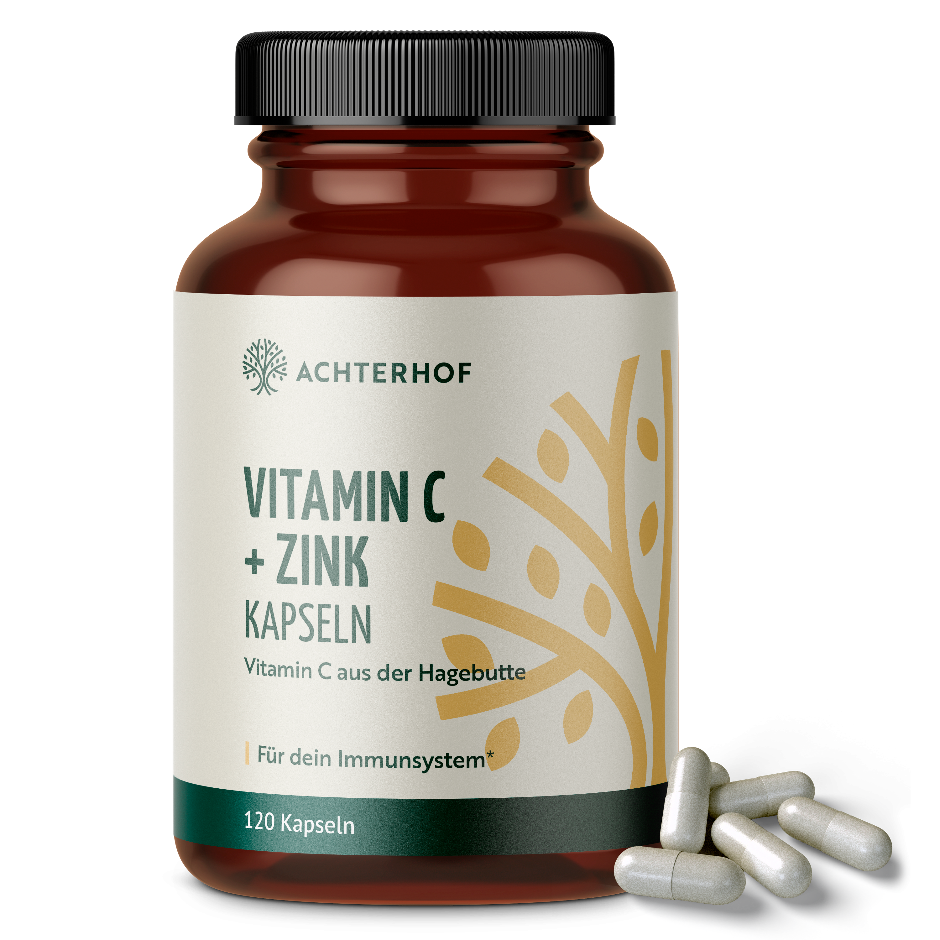 Vitamin C und Zink Kapseln (120 Kapseln)