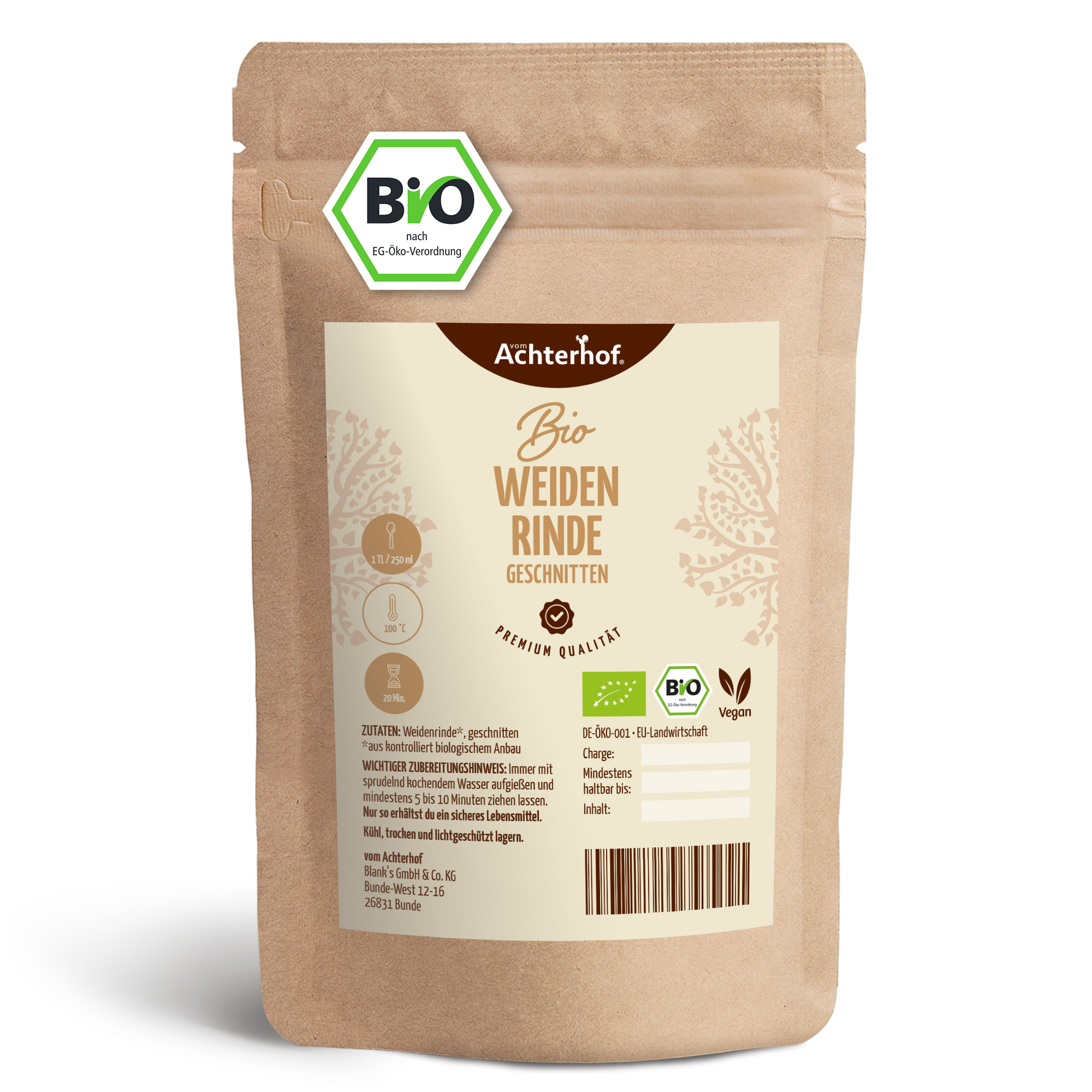 Weidenrinde Bio (500g)